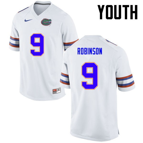 Florida Gators Youth #11 Demarcus Robinson College Football Jersey White